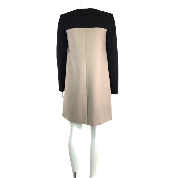BB Dakota Hana Coat XS Black & Taupe Gobi Color-Block - Picture 8 of 15